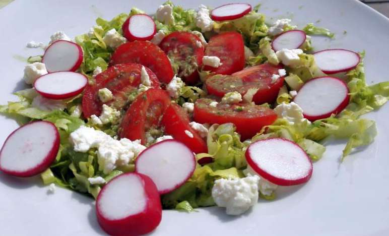 Salatteller wertvolle Kohlenhydrate